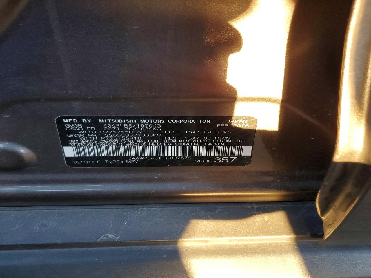 2018 MITSUBISHI OUTLANDER