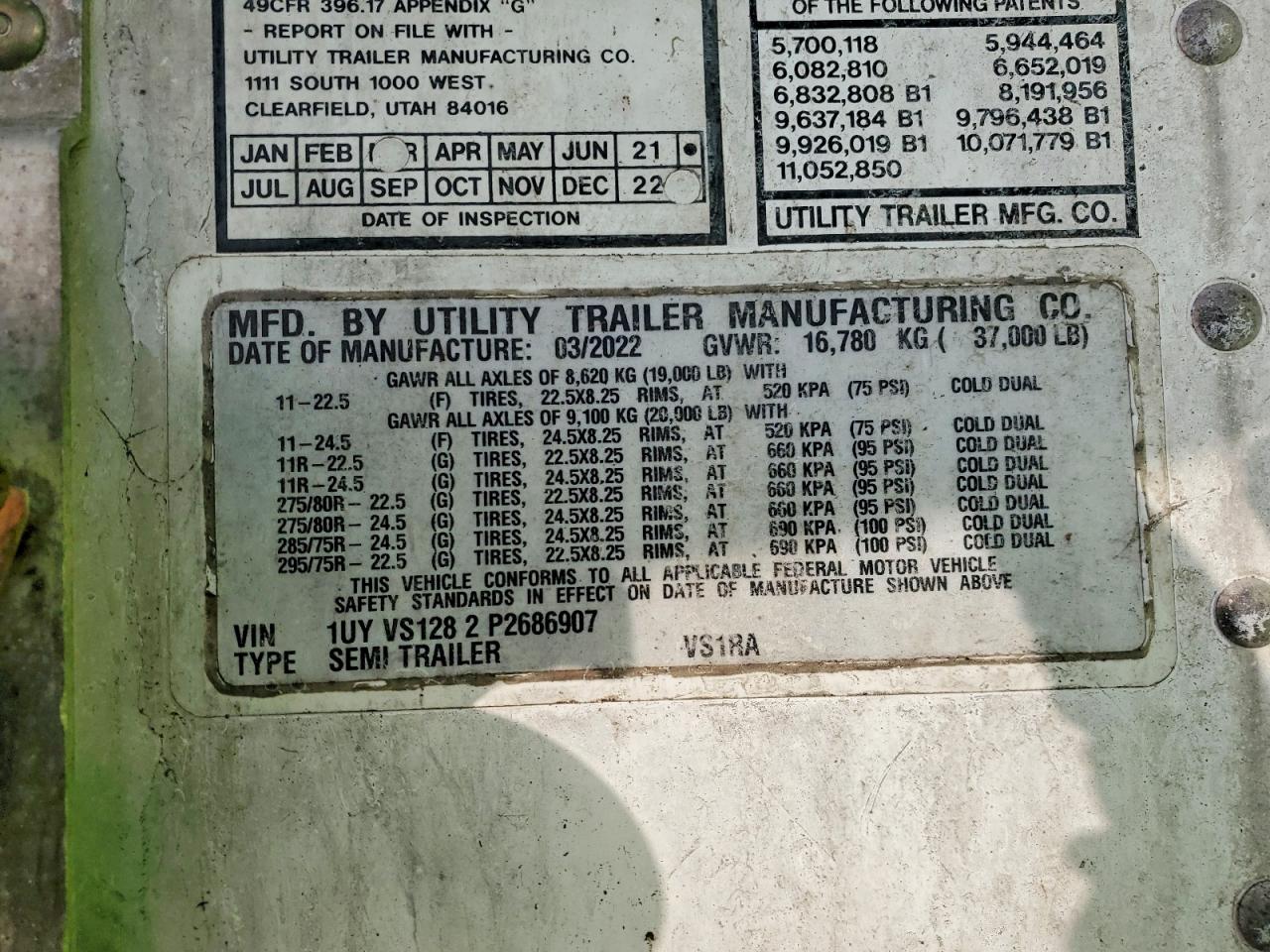2023 UTILITY 16 TRAILER