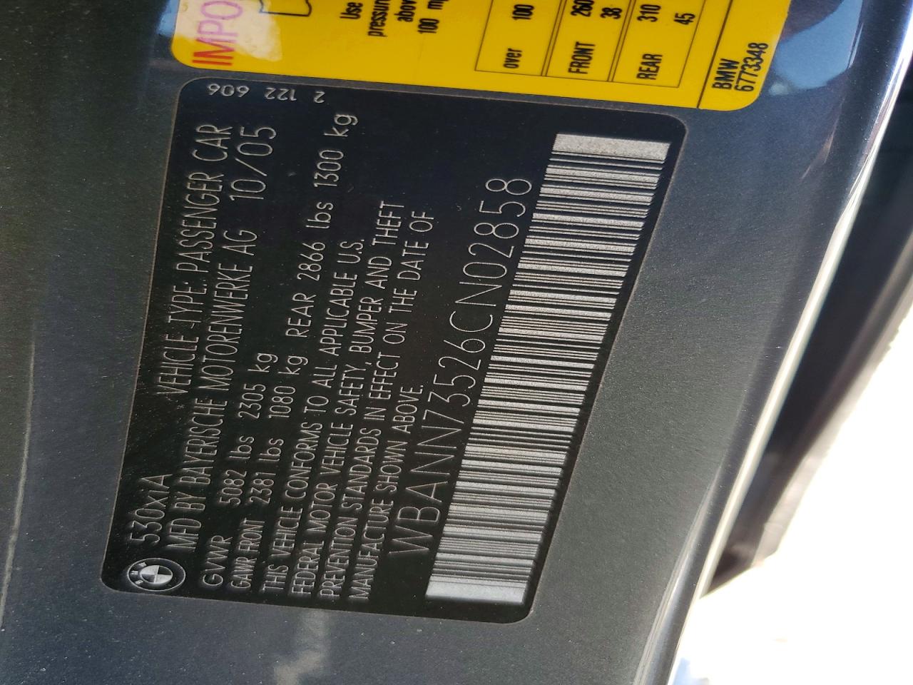 2006 BMW 5 SERIES