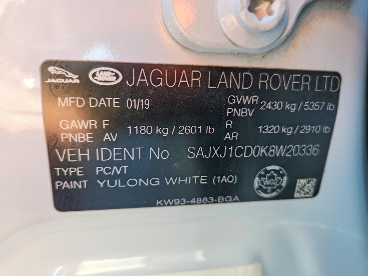2019 JAGUAR XJ