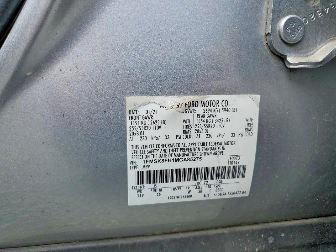 2021 FORD EXPLORER