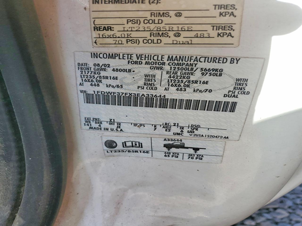 2003 FORD F350