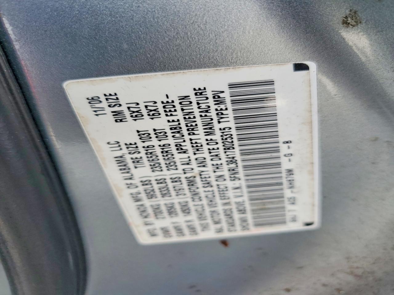 2007 HONDA All Models