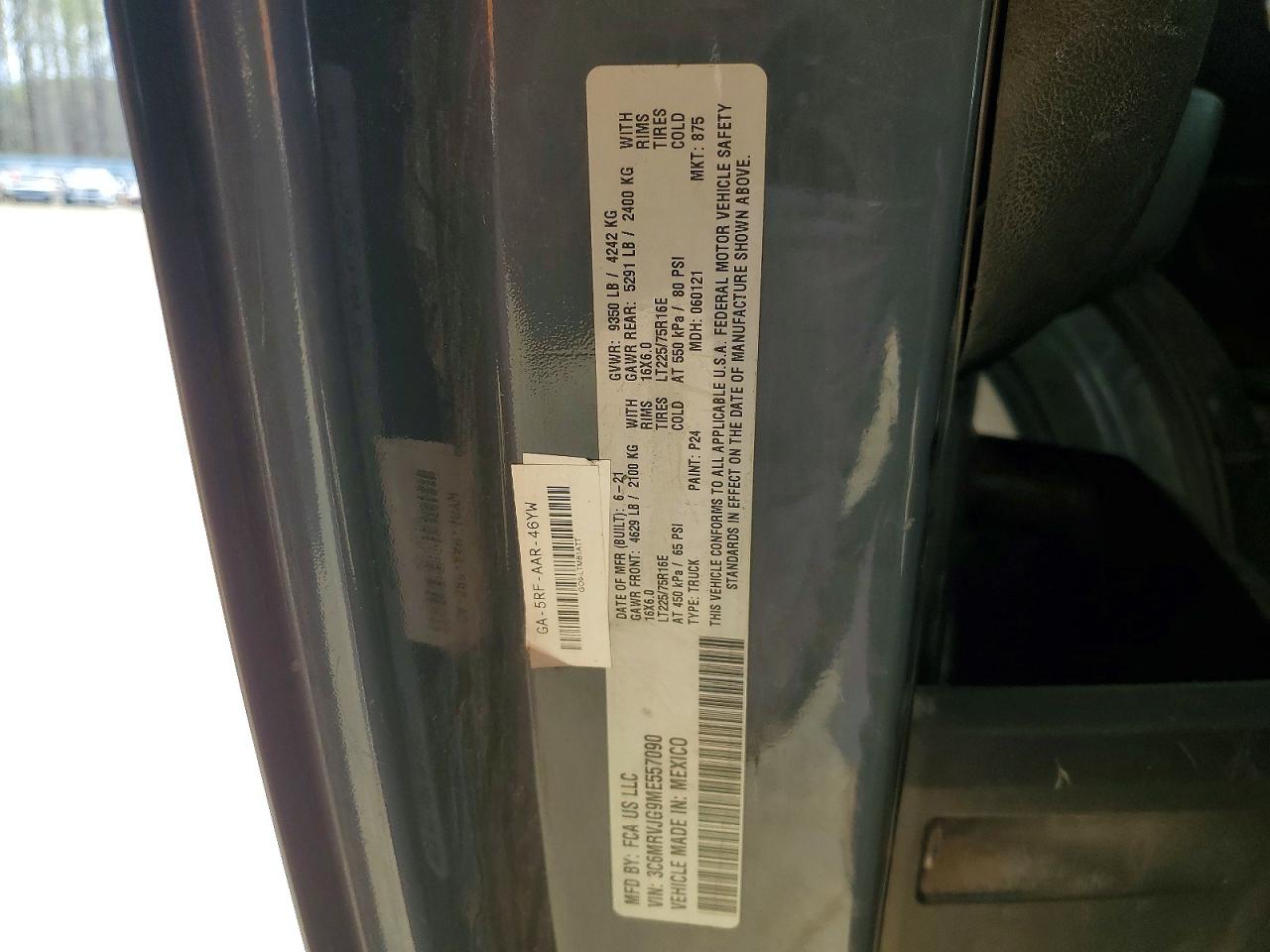 2021 RAM PROMASTER