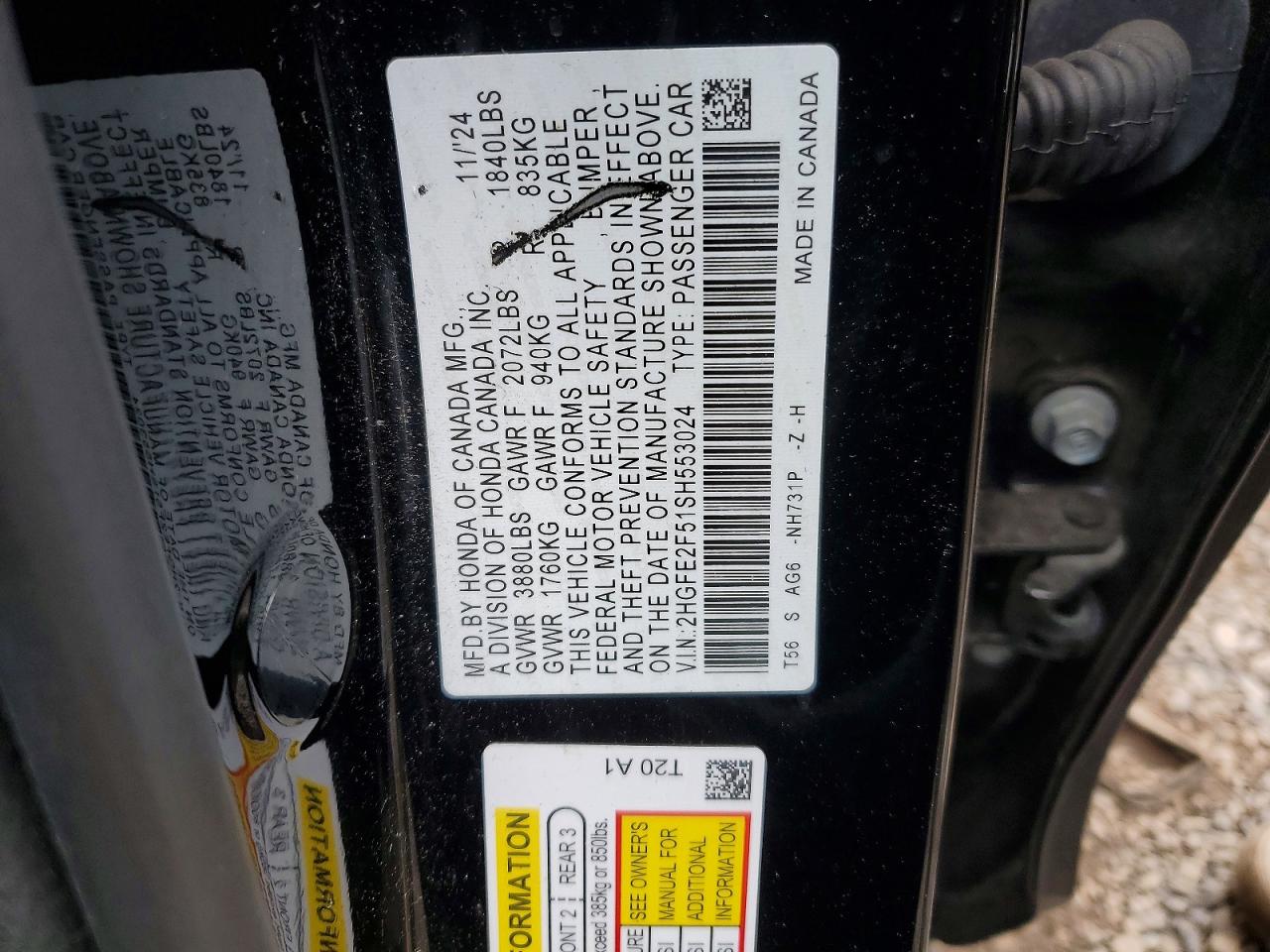 2025 HONDA CIVIC