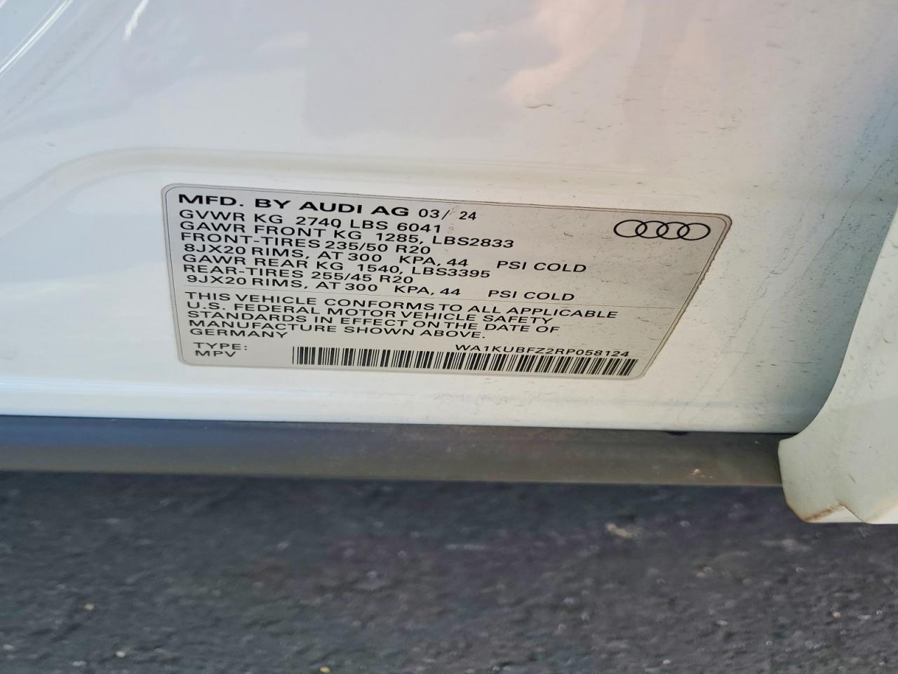 2024 AUDI ALL OTHER