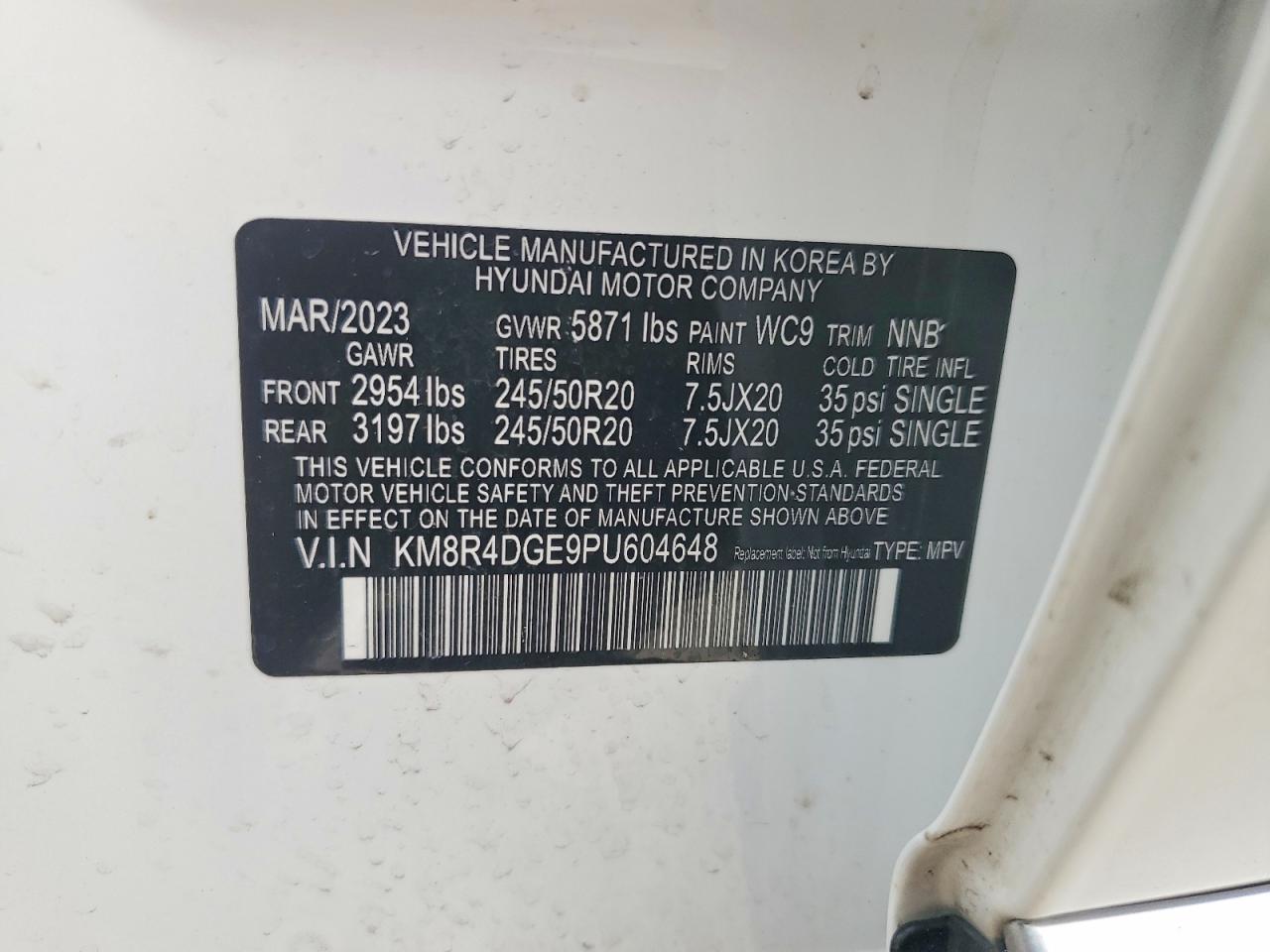 2023 HYUNDAI PALISADE