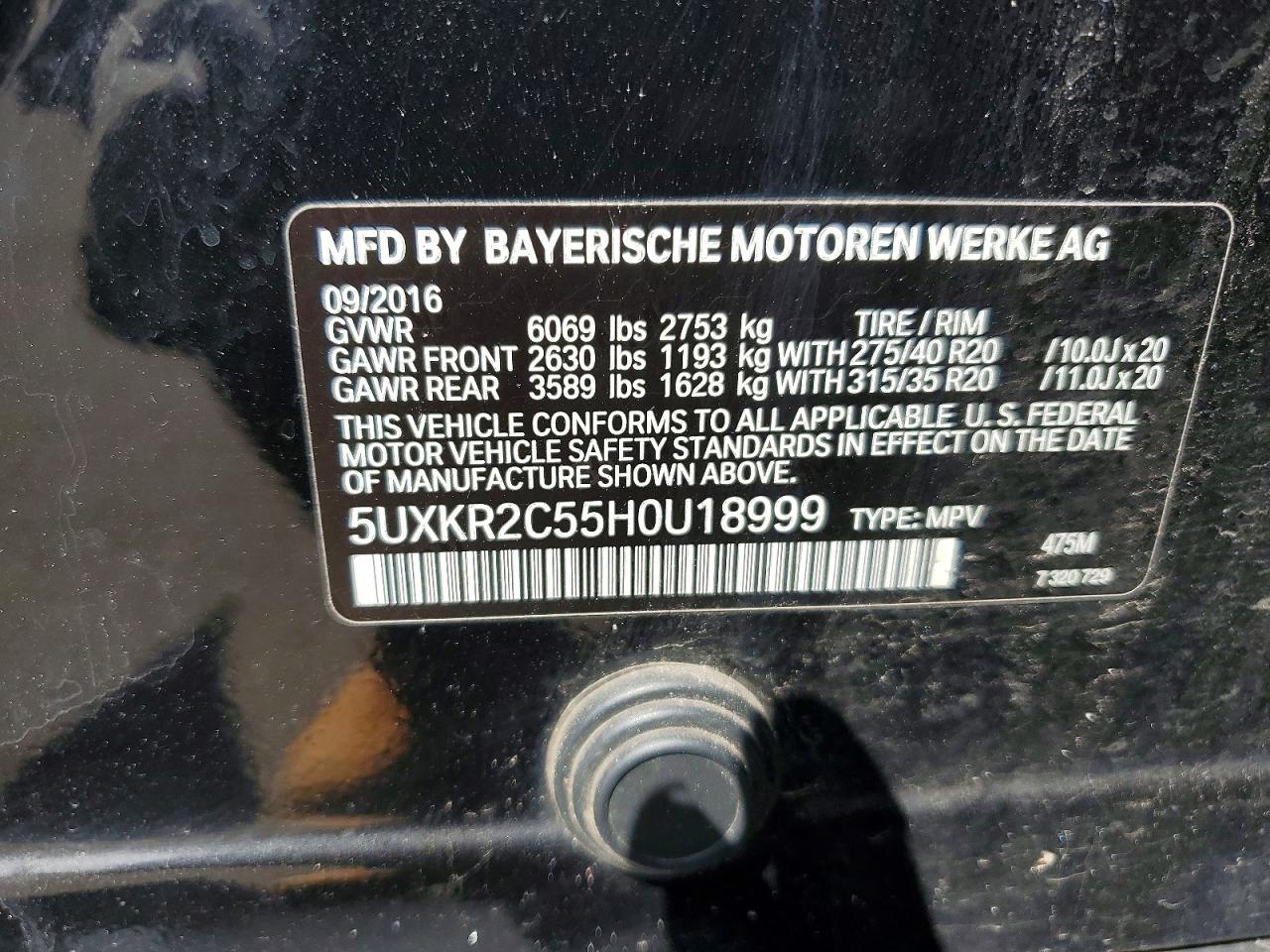 2017 BMW X5