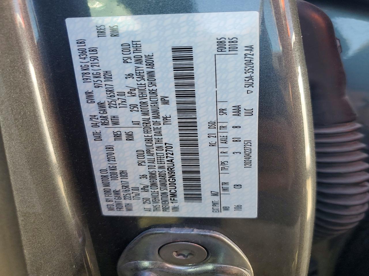 2024 FORD ESCAPE