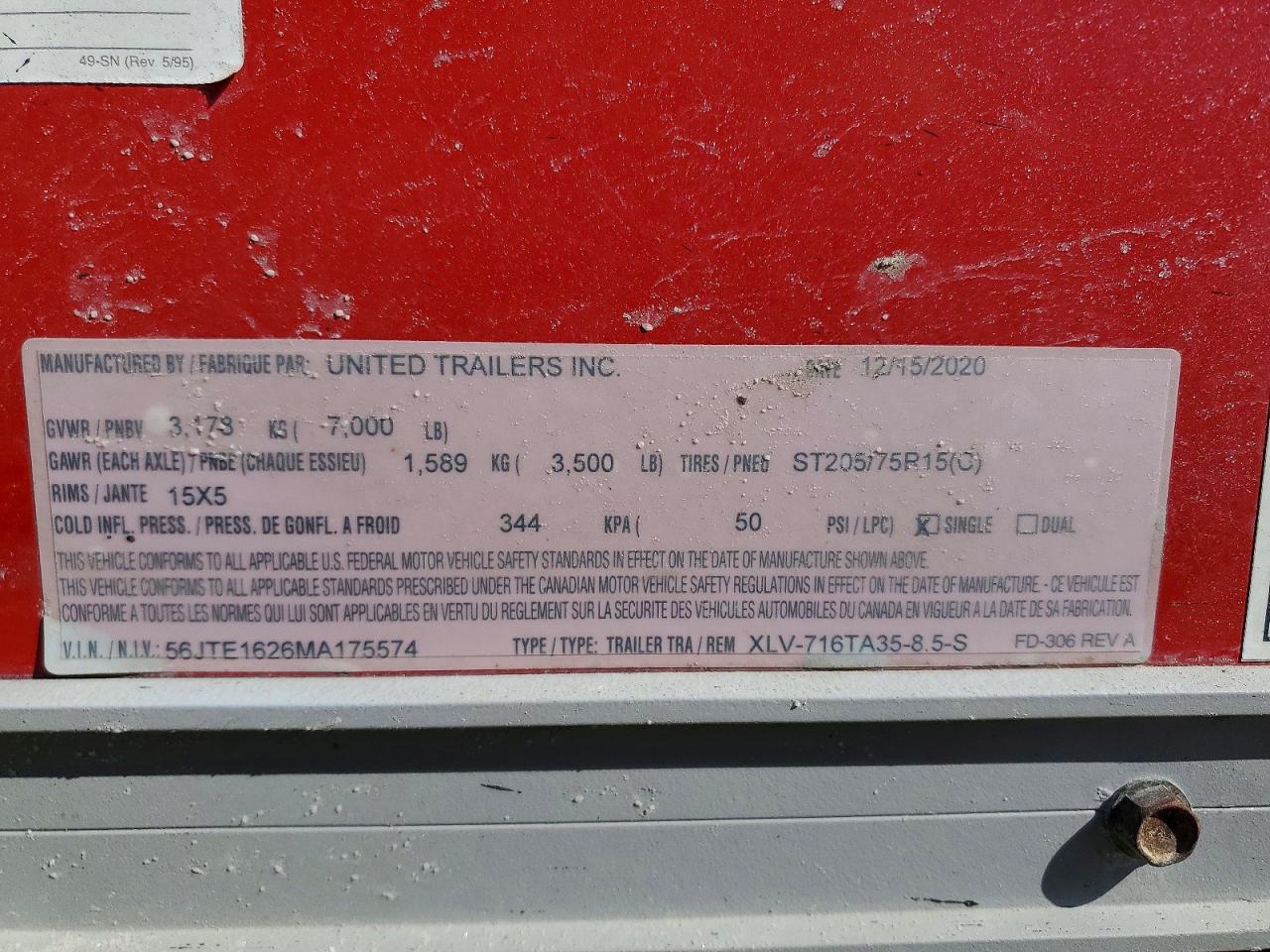 2021 UNITED ENCLOSED C