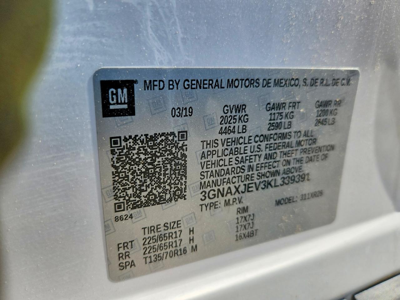 2019 CHEVROLET EQUINOX
