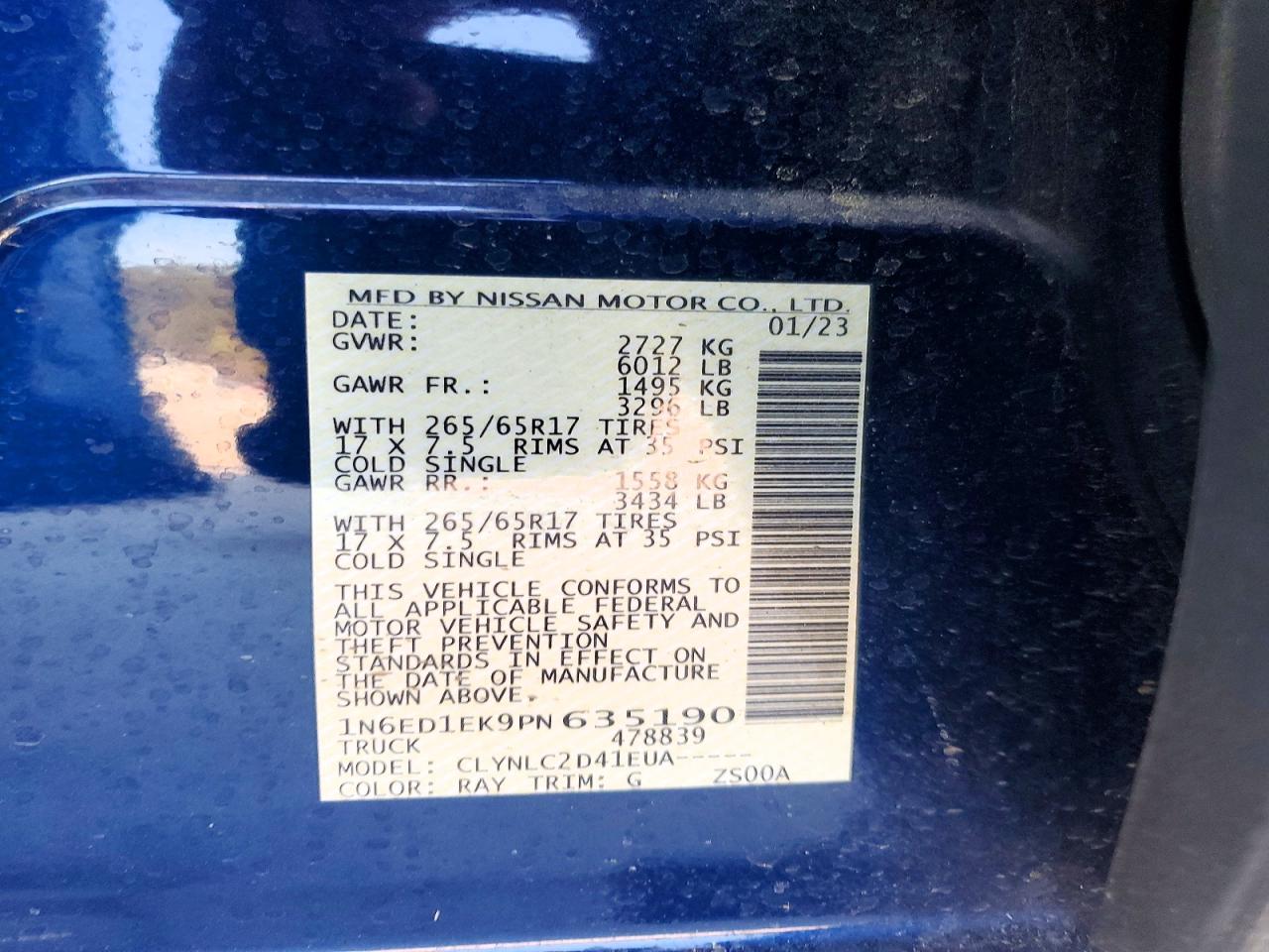 2023 NISSAN FRONTIER