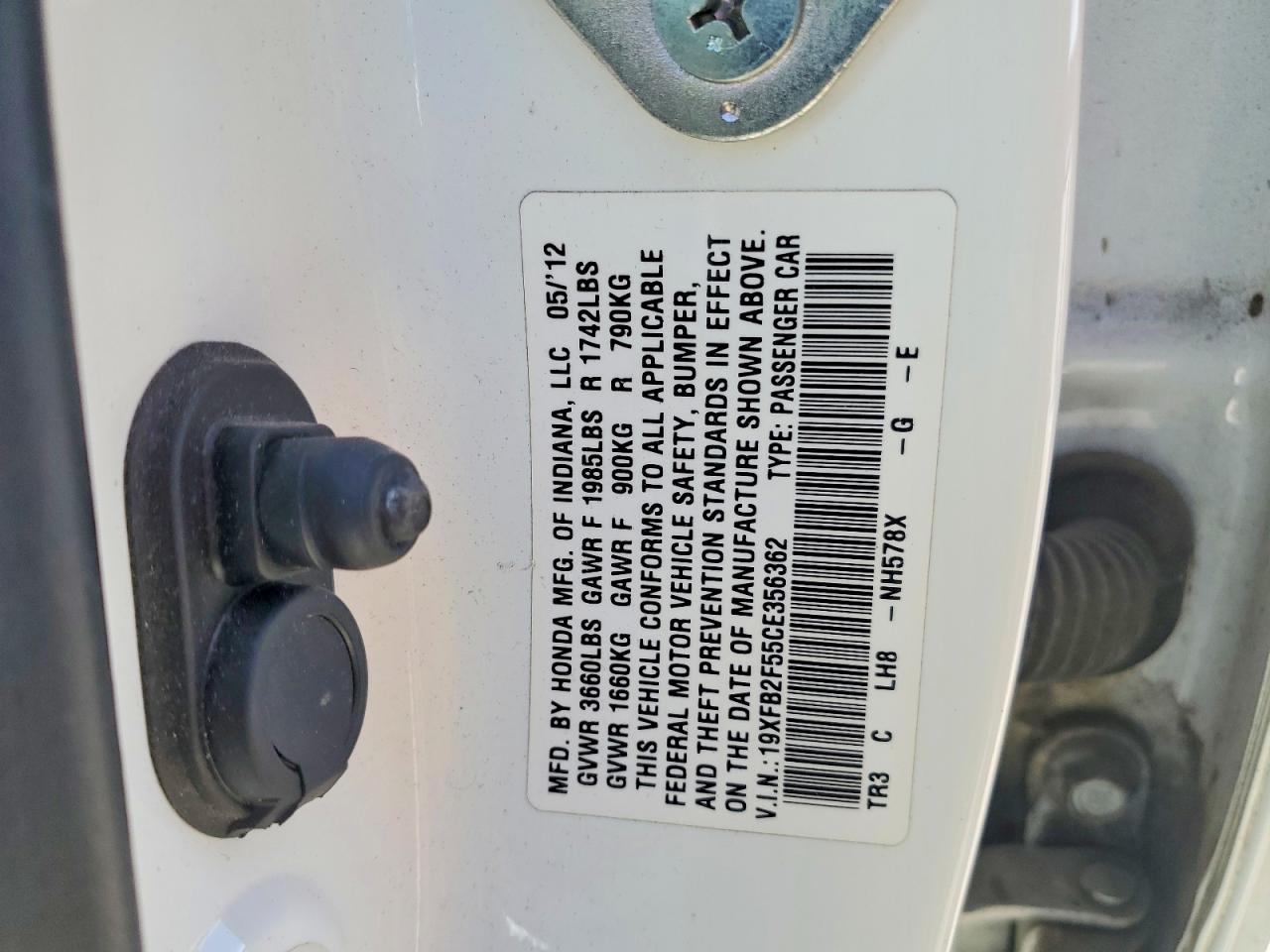 2012 HONDA CIVIC