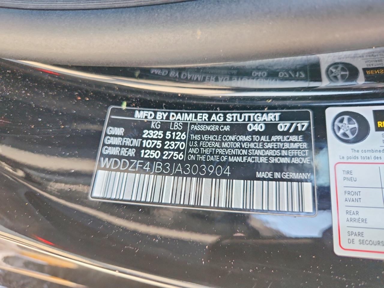 2018 MERCEDES-BENZ E-CLASS