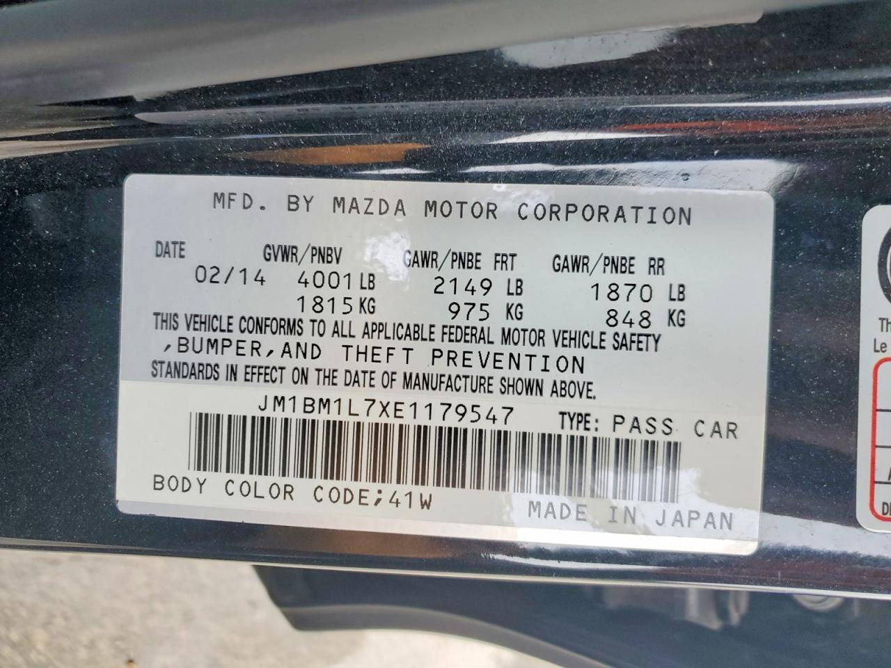 2014 MAZDA 3