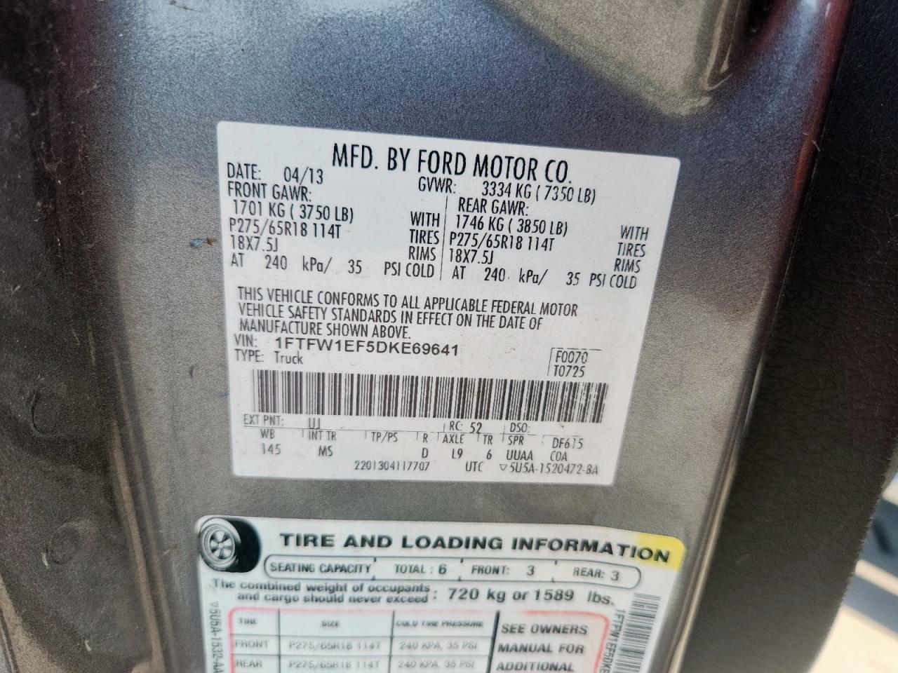 2013 FORD F-150