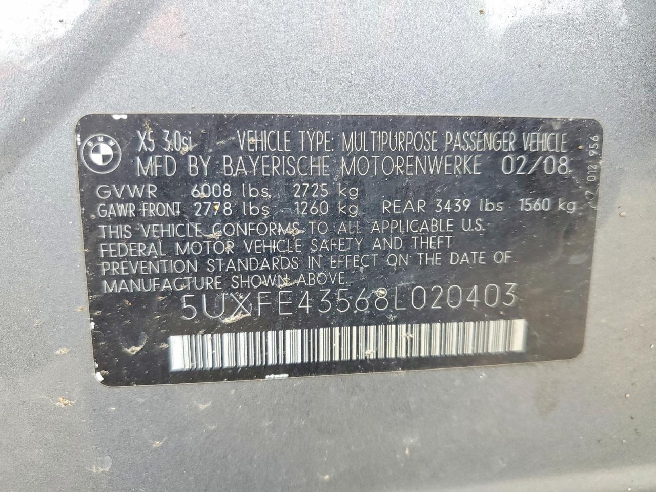 2008 BMW X5