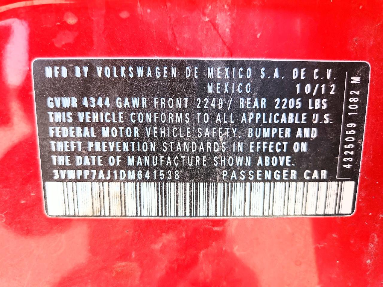 2013 VOLKSWAGEN JETTA