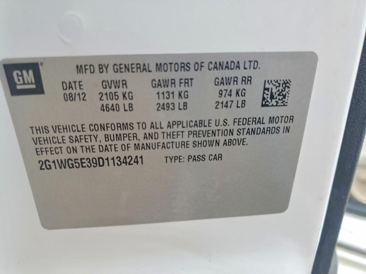 2013 CHEVROLET IMPALA