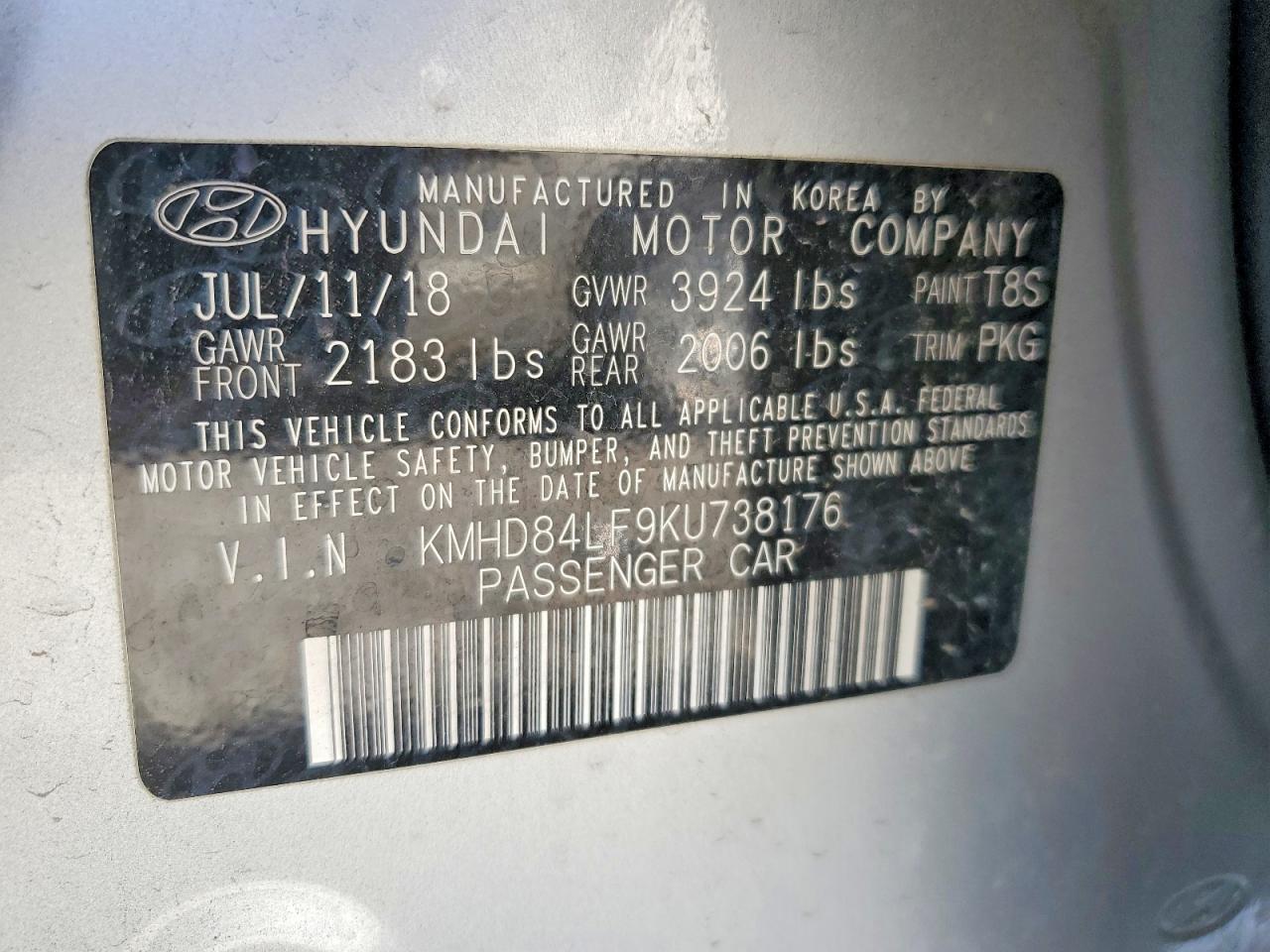 2019 HYUNDAI ELANTRA