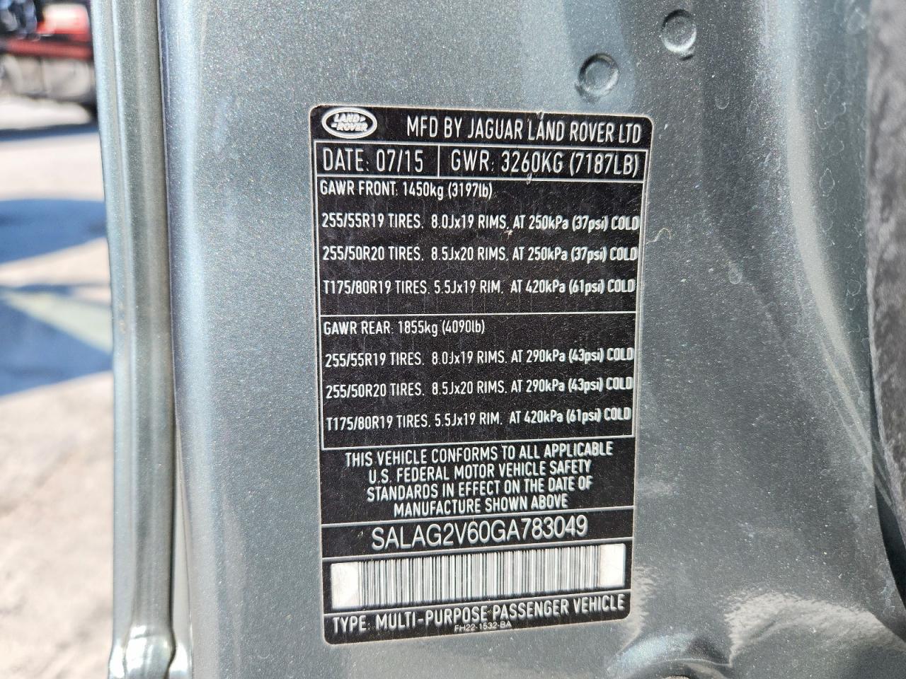 2016 LAND ROVER LR4