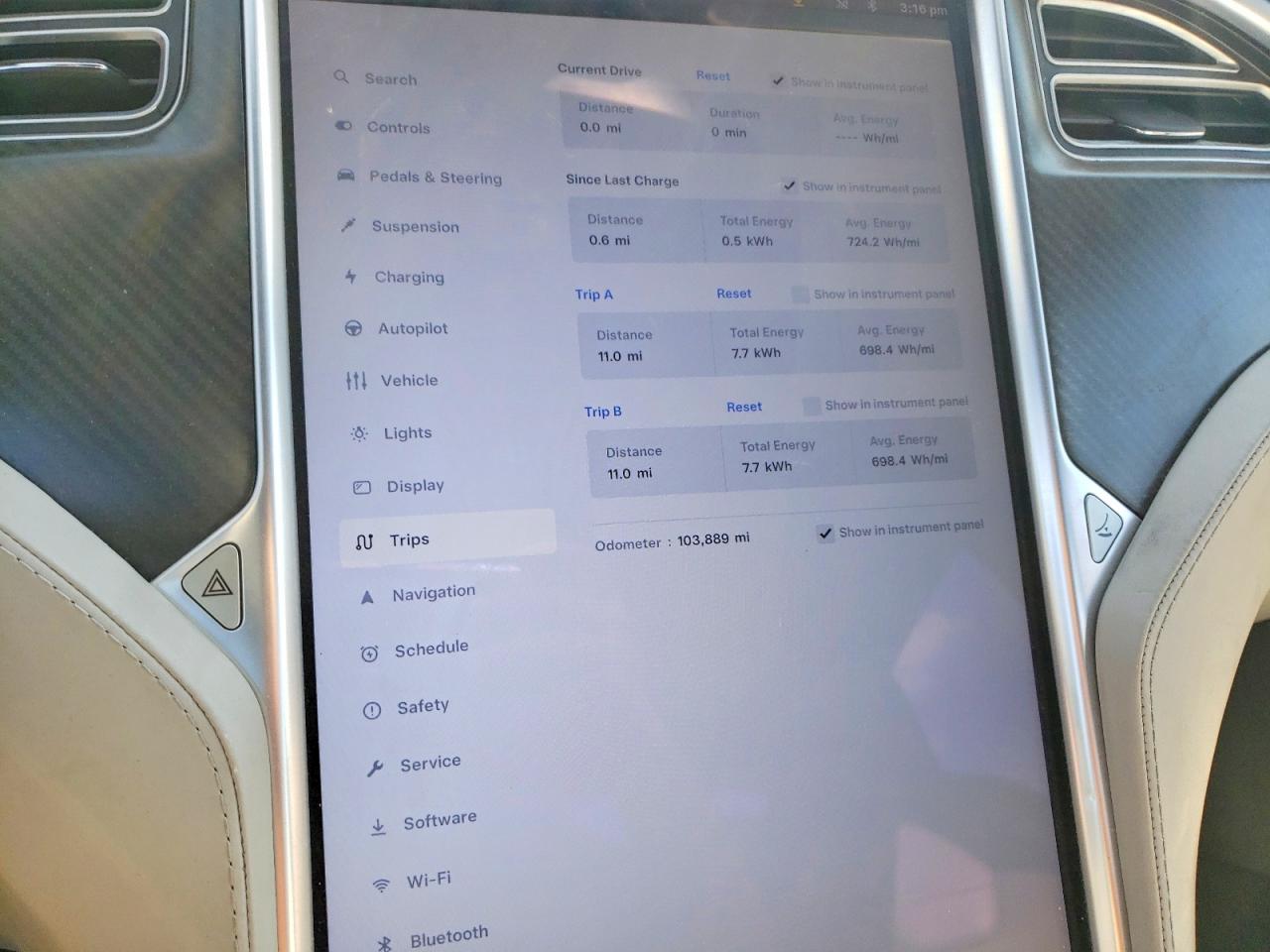 2015 TESLA MODEL S