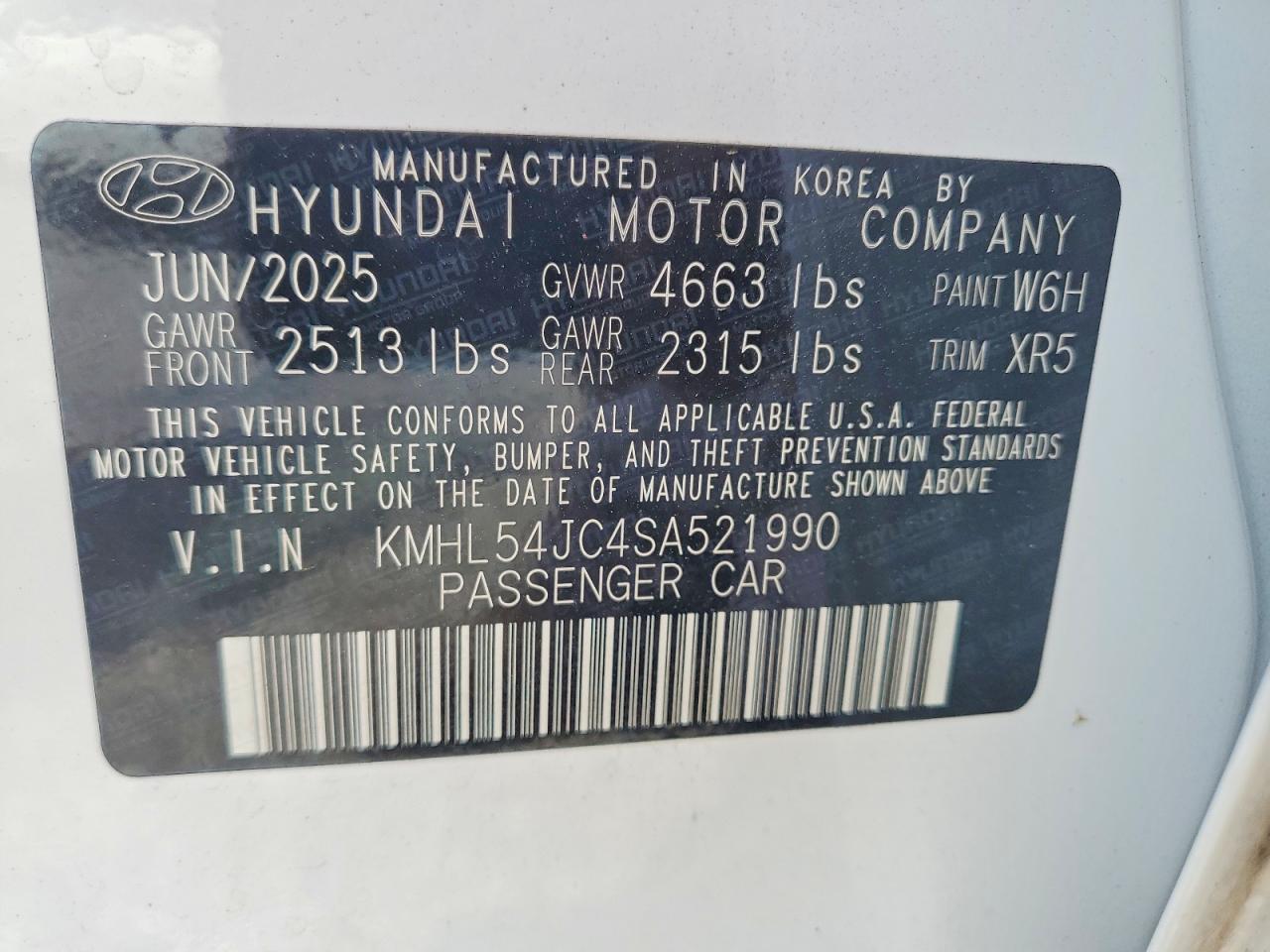 2025 HYUNDAI SONATA