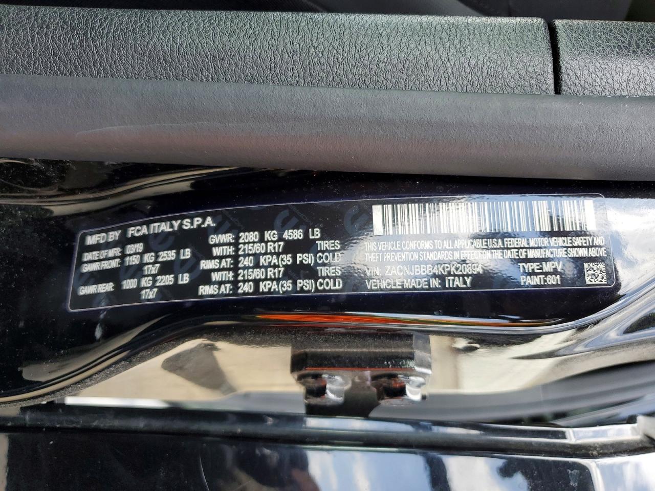 2019 JEEP RENEGADE