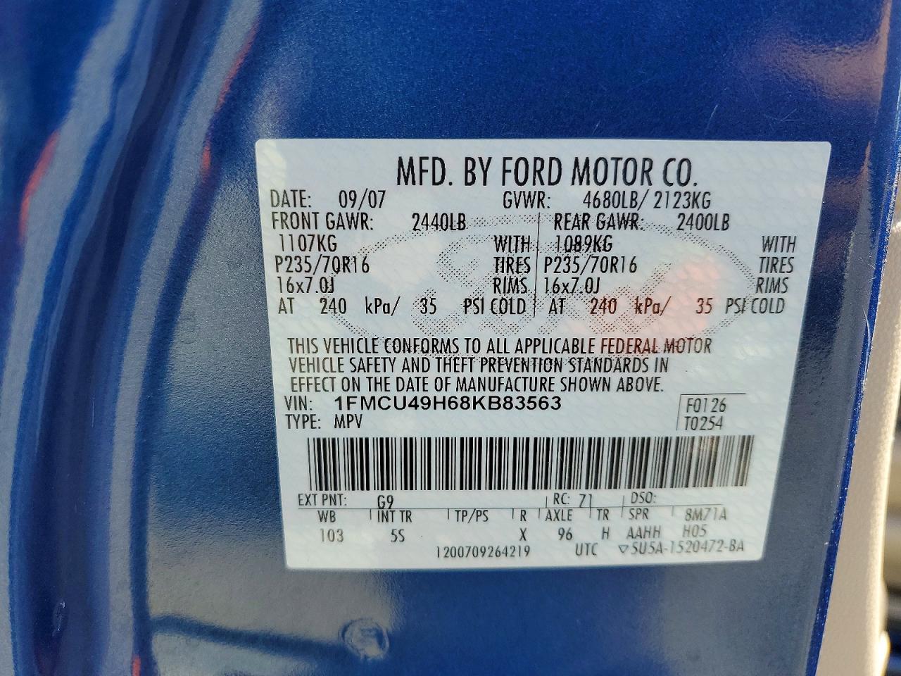 2008 FORD ESCAPE