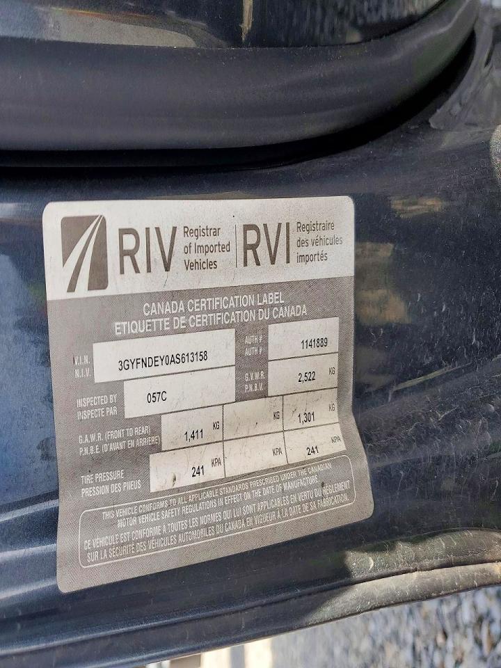 2010 CADILLAC SRX