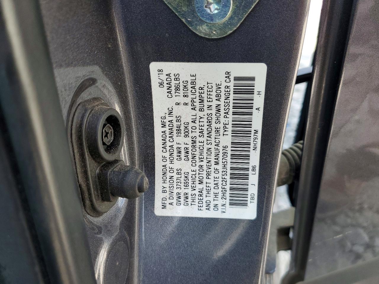 2018 HONDA CIVIC