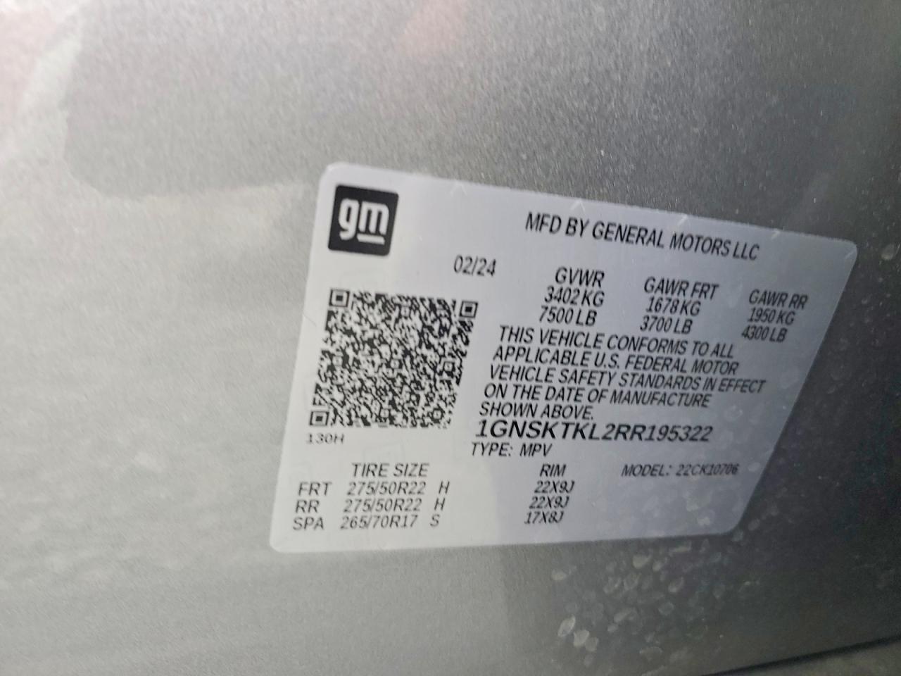 2024 CHEVROLET TAHOE