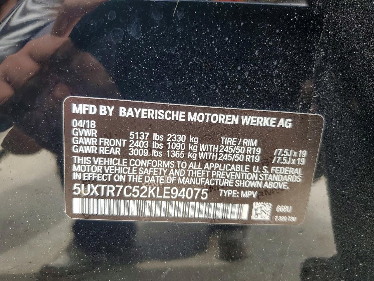2019 BMW X3