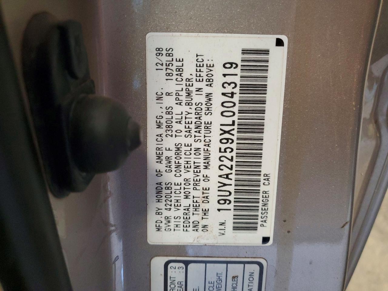 1999 ACURA CL