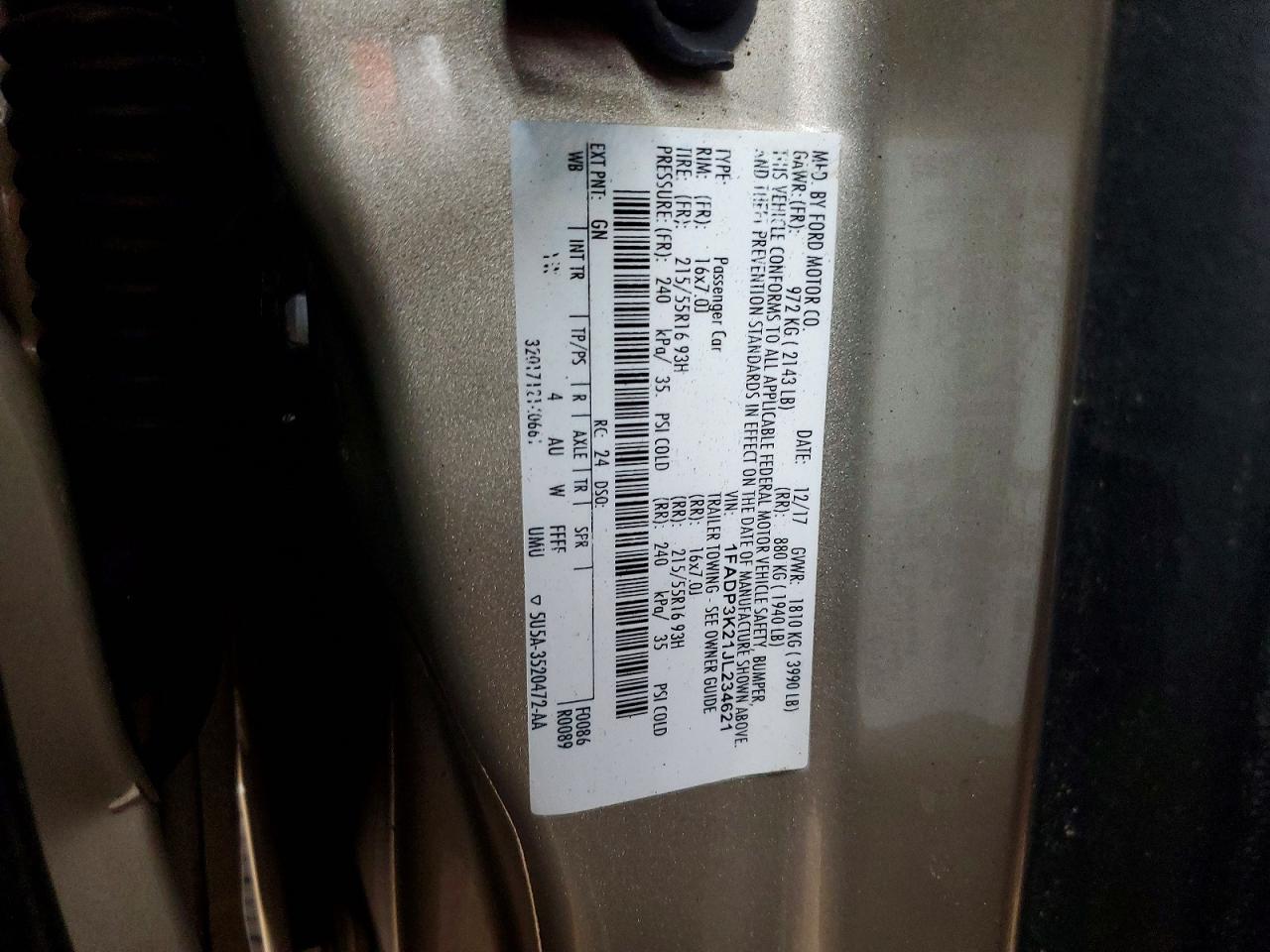 2018 FORD FOCUS