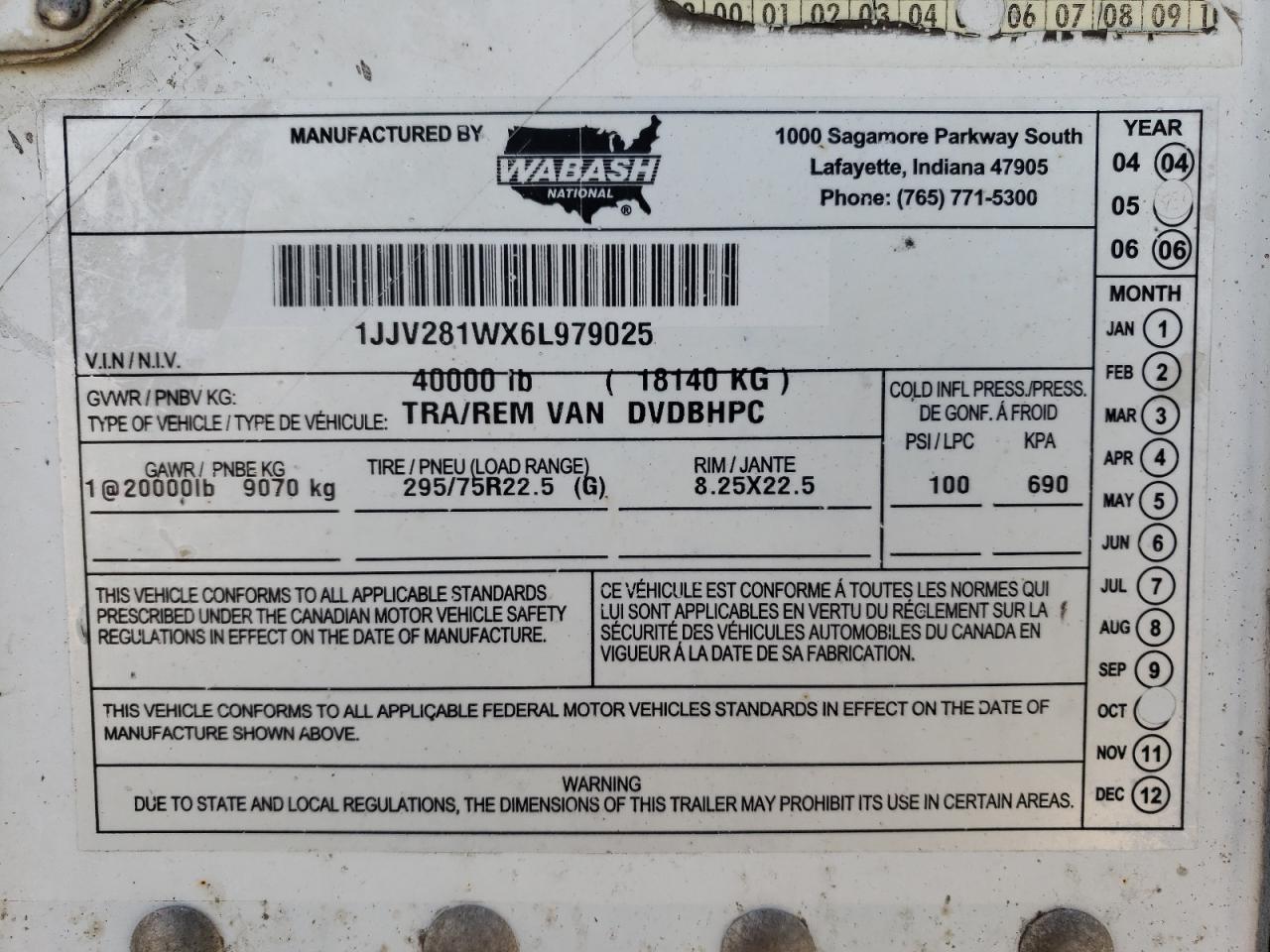 2006 WABASH ALL Models