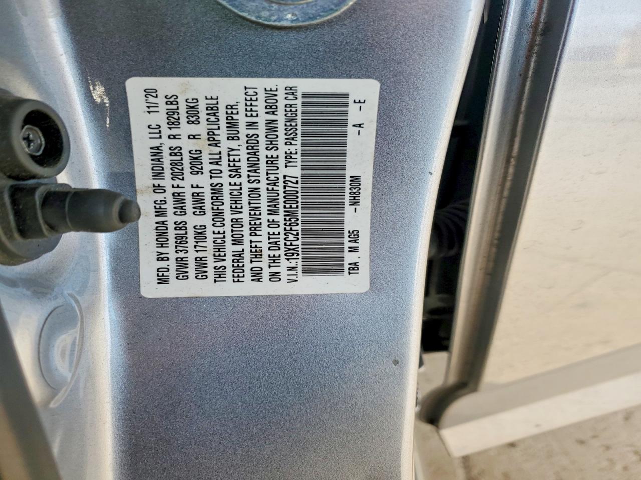 2021 HONDA CIVIC