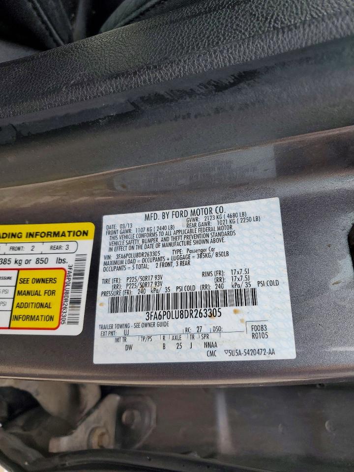 2013 FORD FUSION
