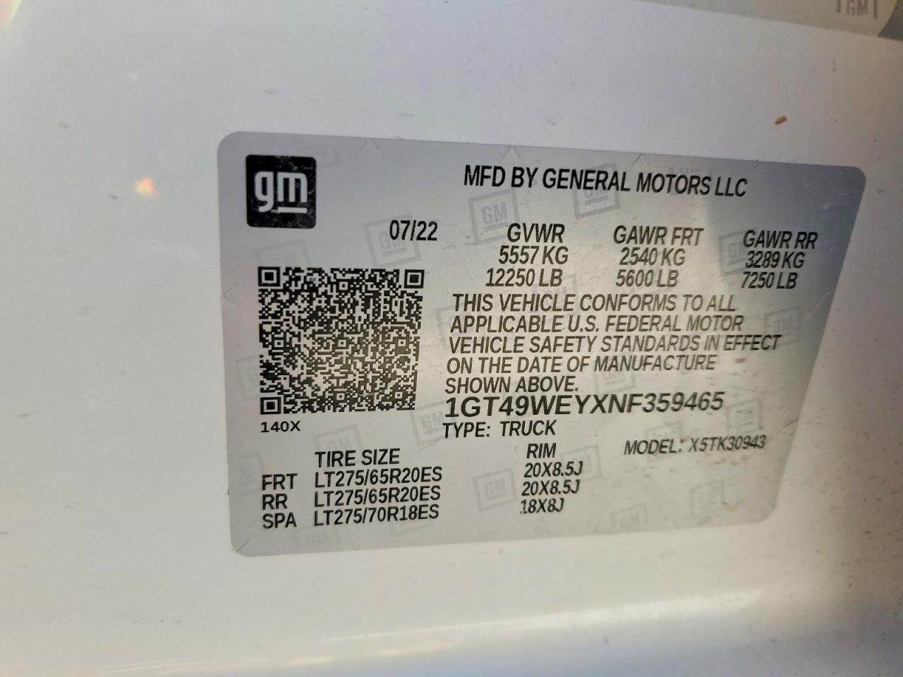 2022 GMC SIERRA