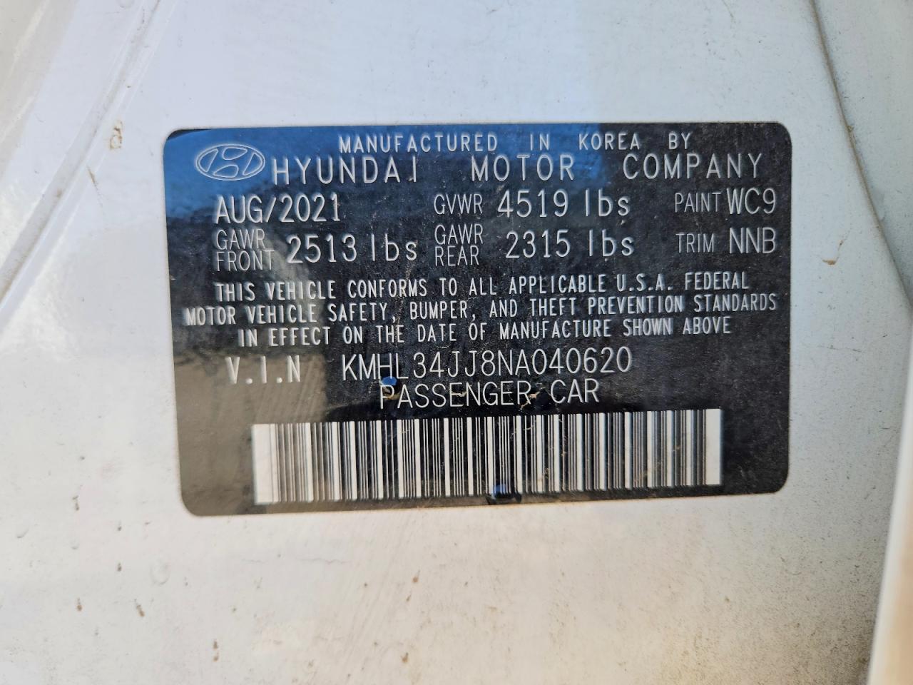 2022 HYUNDAI SONATA