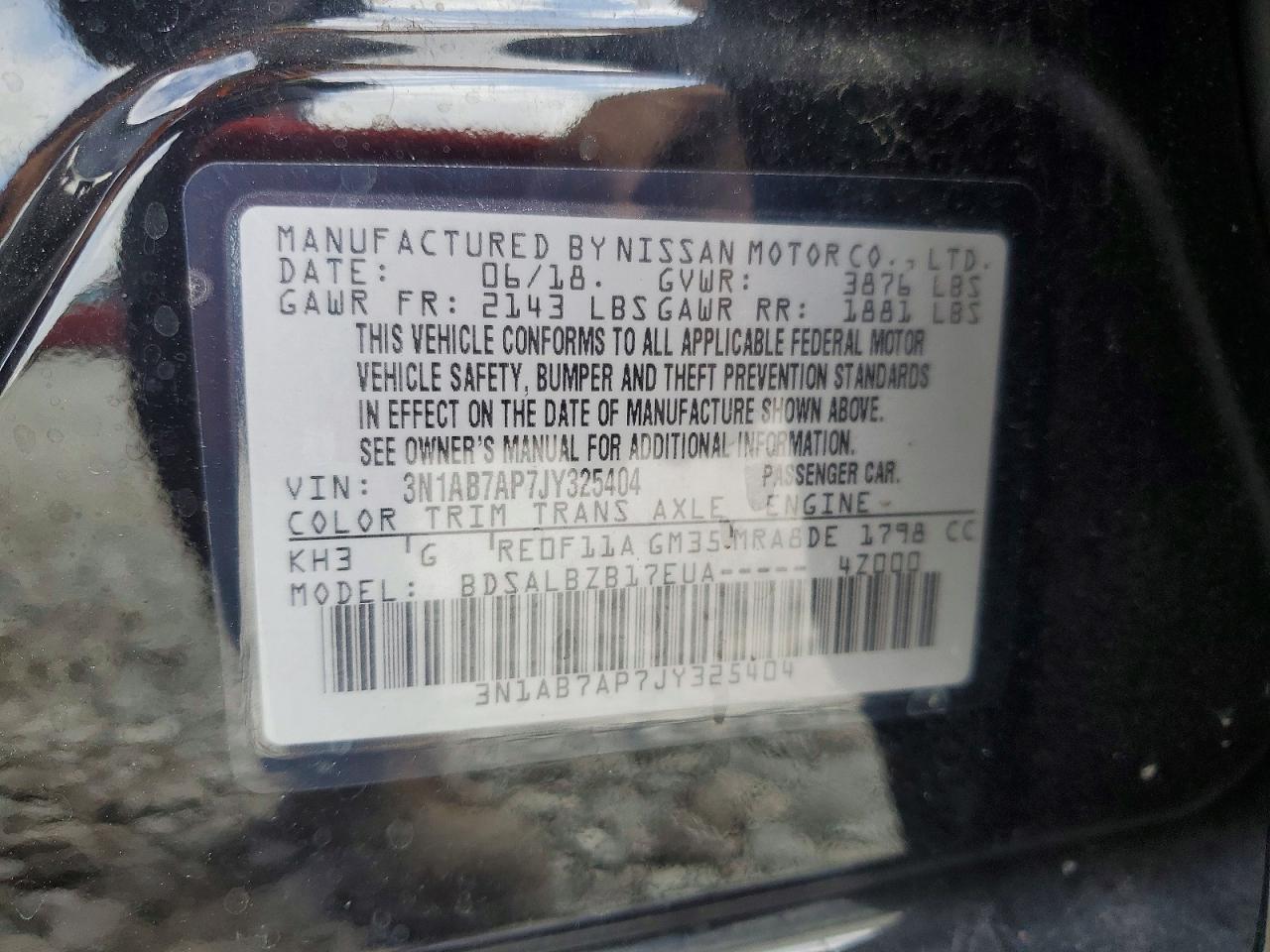2018 NISSAN SENTRA