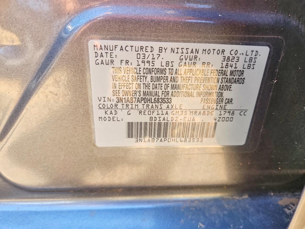2017 NISSAN SENTRA