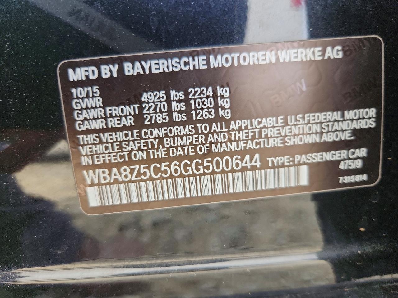 2016 BMW 3 SERIES