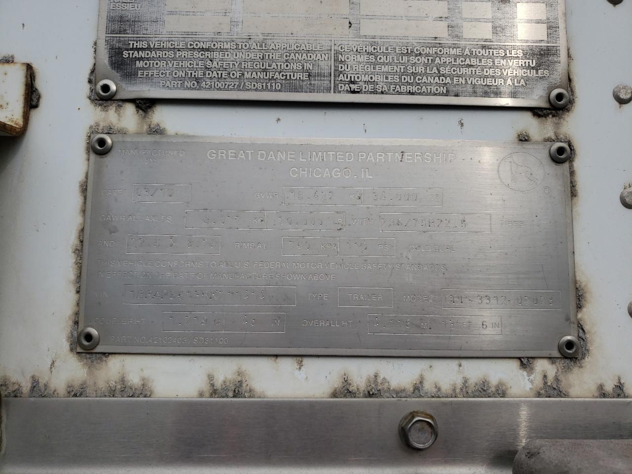 2011 GGSD DRY VAN TR