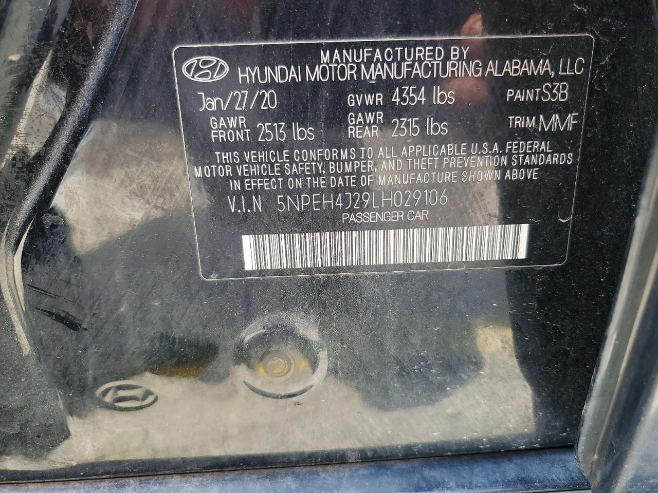 2020 HYUNDAI SONATA