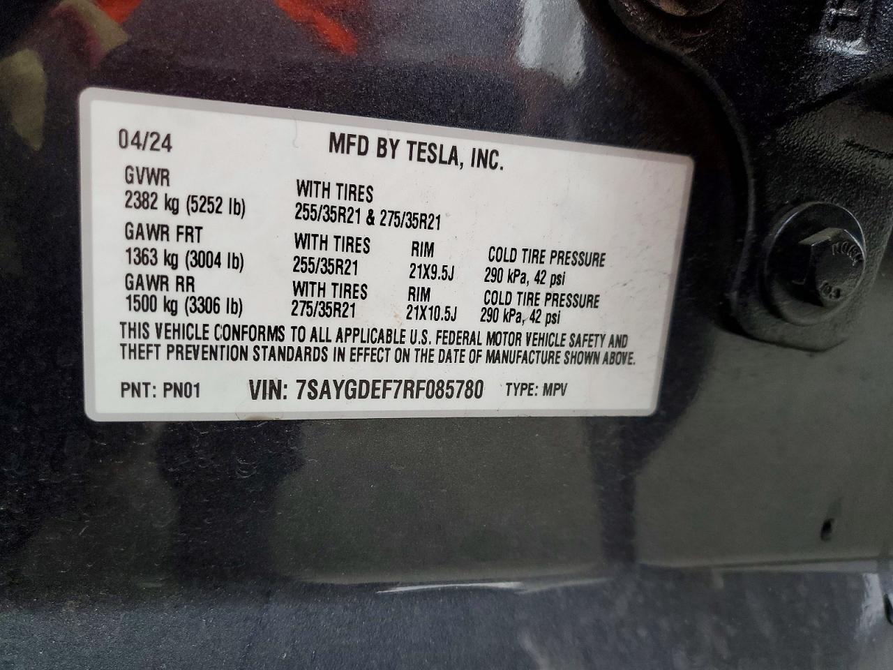 2024 TESLA MODEL Y