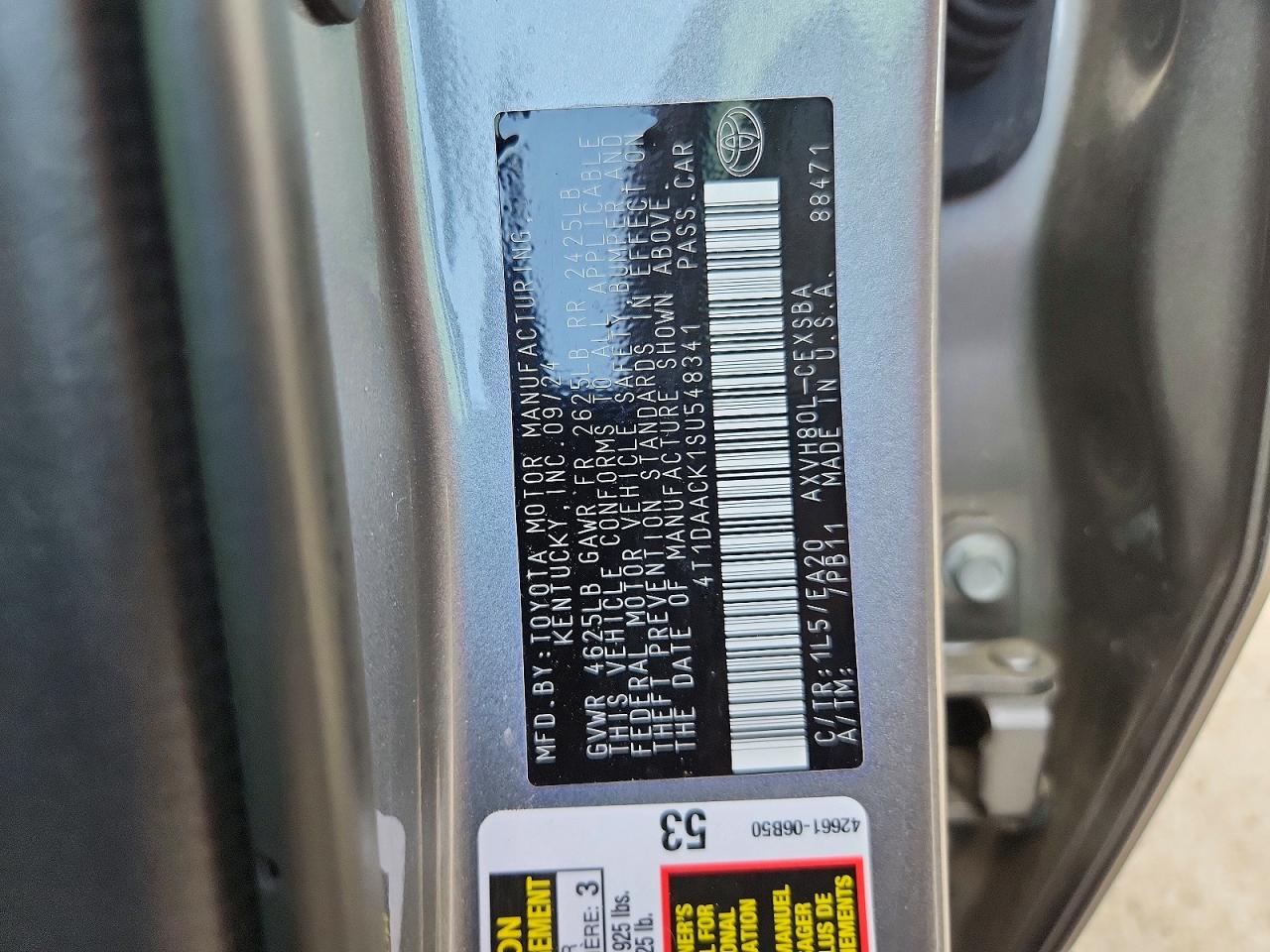 2025 TOYOTA CAMRY