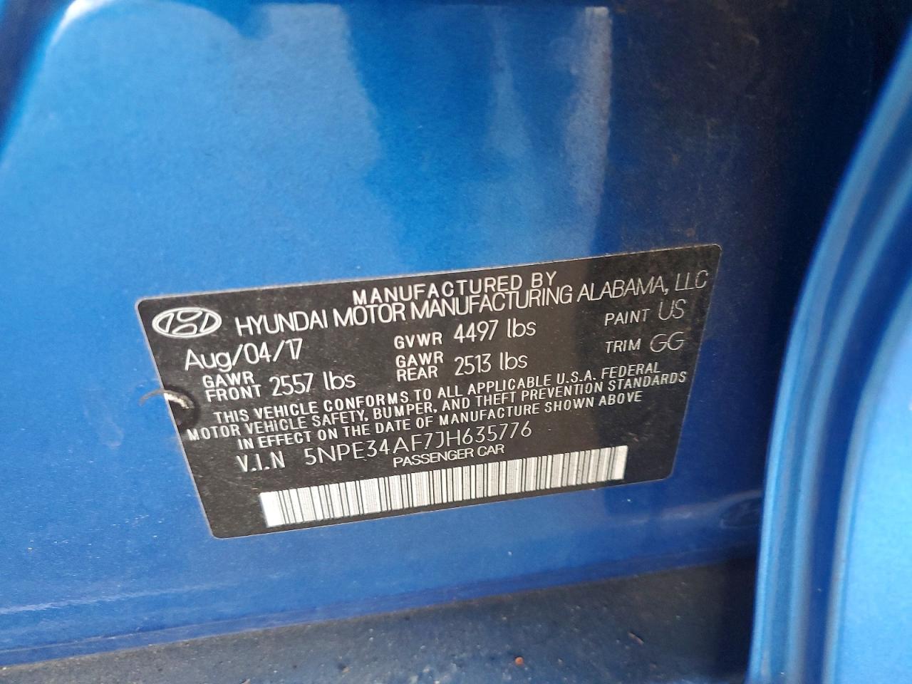 2018 HYUNDAI SONATA