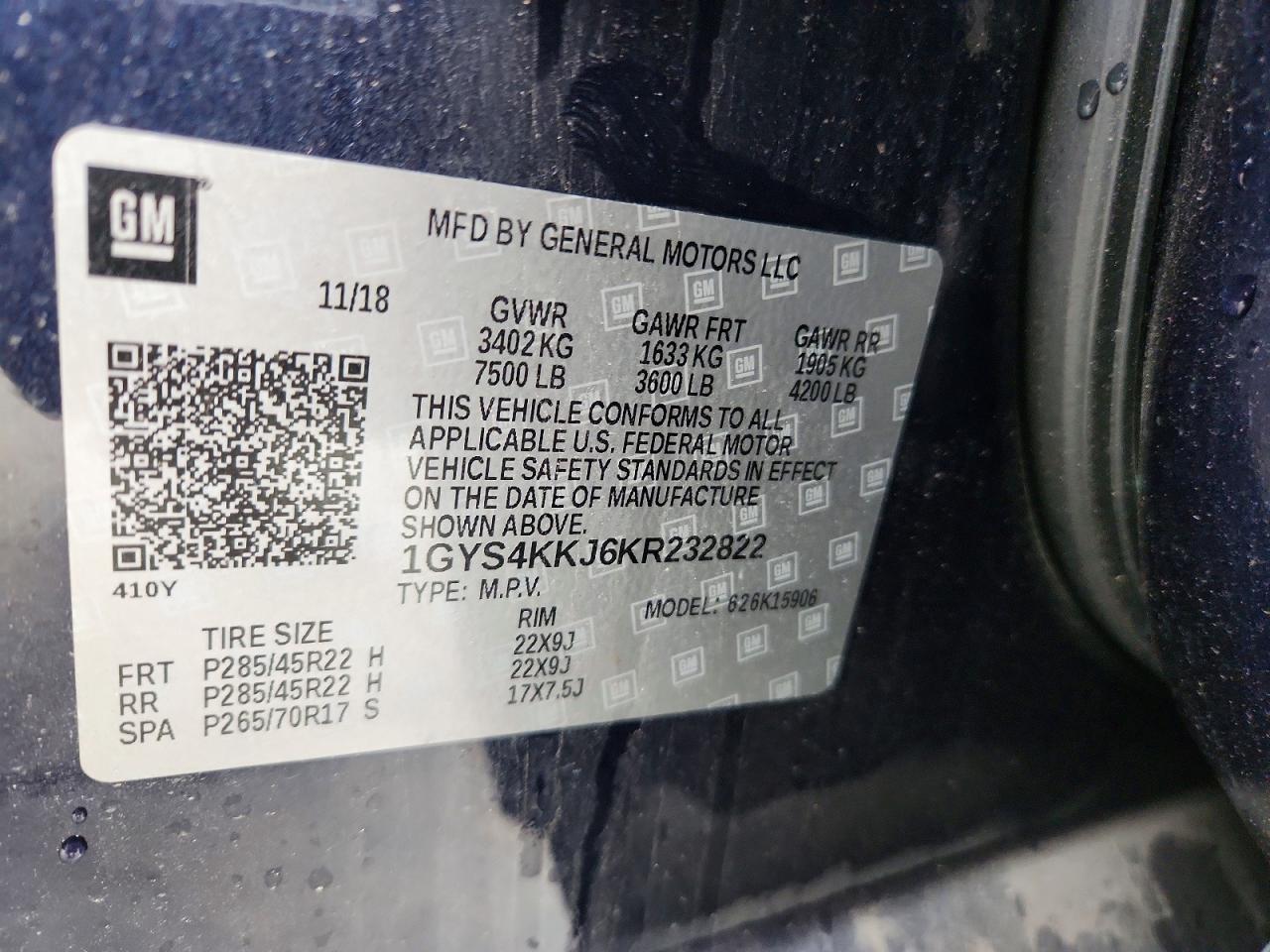 2019 CADILLAC ESCALADE