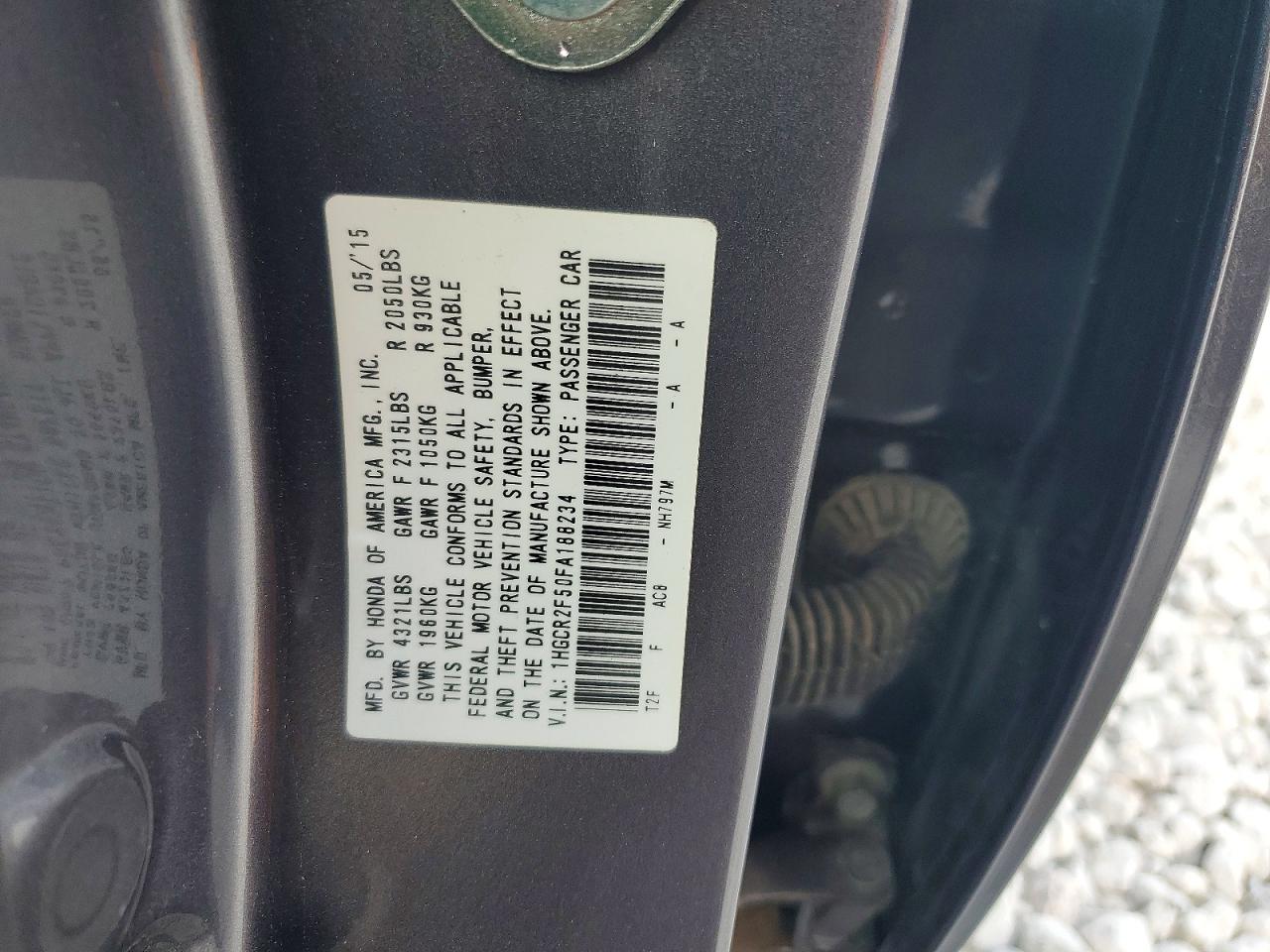 2015 HONDA ACCORD